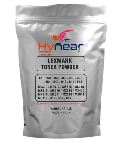 Image of Ultra Dark Black Toner Powder Suitable for Lexmark 260 /360 /460 /230 /220 /650 /Ms310 /MS312 /MS315 / MS410 /MS510 /MS610 /MX310 /MX410 /MX510 Printers(Pack of 1) (1 Kg)