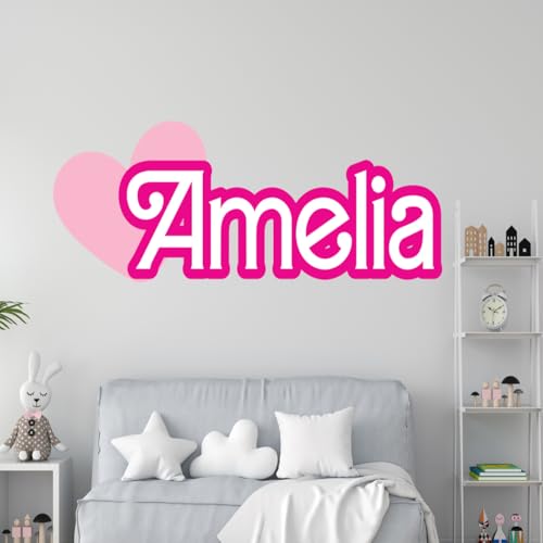 Vinilo decorativo personalizado para pared Girls Pink miniatura 5