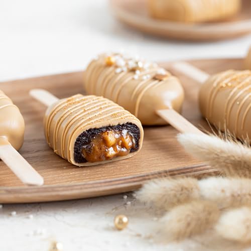 BAM Schokolade Drops mit Geschmack, Tropfen, Callets zum Schmelzen, Backen für Zuhause und Profi (Gold Caramel Schokolade, 250 g)