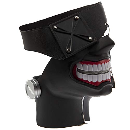 Damdos Anime Masks Cosplay Props Kaneki Masks Ken Mask Cosplay Wig Adjustable Zipper Rubber Masks Halloween Props #TOP1
