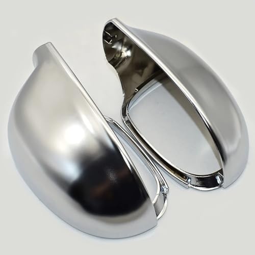 Coques de rétroviseurs aspect chrome mat anti-rayures pour Passat B5.5 2001-2005