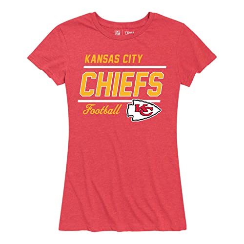 Camiseta NFL Gameday para mujer en color rojo talla XXL de ajuste relajado