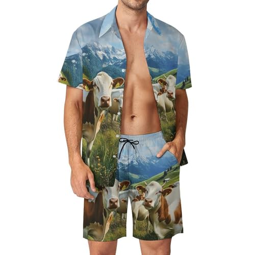 Conjunto de camisa con botones para hombre ideal para terrazas de verano y vacaciones