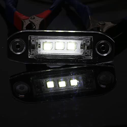 Bombillas LED matrícula soluciona luz amarilla coche S80 XC90 3