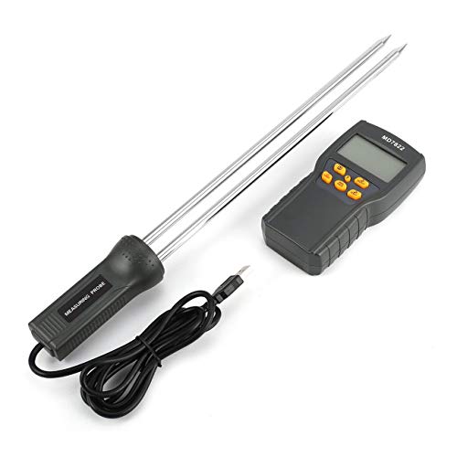 Foto von Ballylelly MD7822 Digital Getreidefeuchtigkeitsmesser Analysator Temperatur Thermometer Luftfeuchtigkeit Hygrometer Wasser Feuchtemelder Tester
