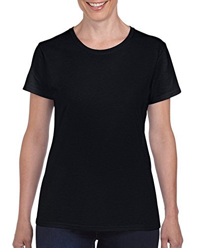 Gildan Womens Heavy Cotton Adult T-Shirt, 2-Pack T Shirt, Black, Large Us #TOP19