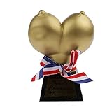 barenx Pack of 2 Boob Champion World Trophy for Hens Night Do Party Girls Naughty Games Funny Dicky Prize Table Props Supply