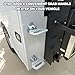 5236586 Silver Folding Truck Step, Multi-Purpose Automotive Entry Door Assist Safety Foot Steps/Grab Handle for RV, Camper, Trailer, Truck, Cargo Trailer, Boat (Stainless Steel)