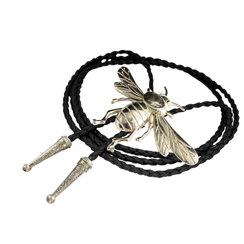 Image of Daisy Del Sol Bolo Tie Turquoise Stone Braided Vegan Faux Leather Silver Tips Handmade Necklace Adjustable Boho Western Jewelry