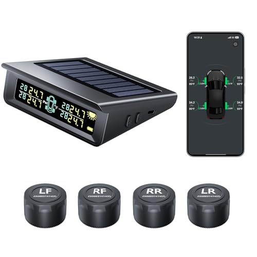 B-Qtech RV Tire Pressure Monitoring System with 4 Sensors