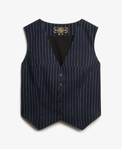 Gilet de costume femme Superdry Pinstripe - vue 8