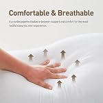 Acanva Cooling Bed Pillows for Sleeping, Luxury Hotel Quality 3D Microfiber Filling with Breathable Cover for Side Back and Stomach Sleepers, Reduces Neck Pain, Standard (Pack of 2), Black 2 Count