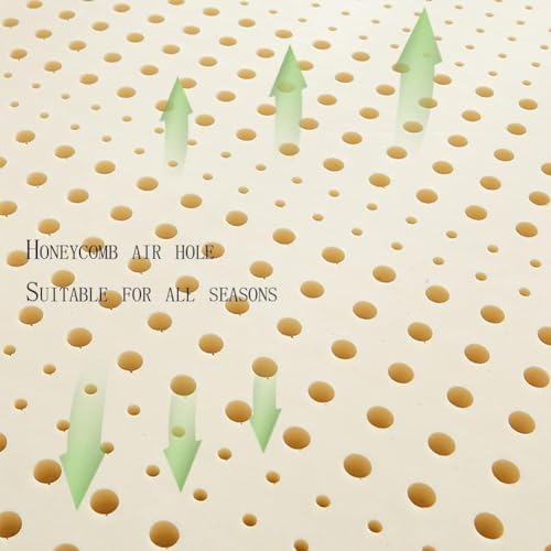 Natural Latex Mattress Topper for Pressure Relief, Soft Body Massage Support, Ideal for Shoulders, HIPS, Back & Knees - Comfort & Pain Relief Solution
