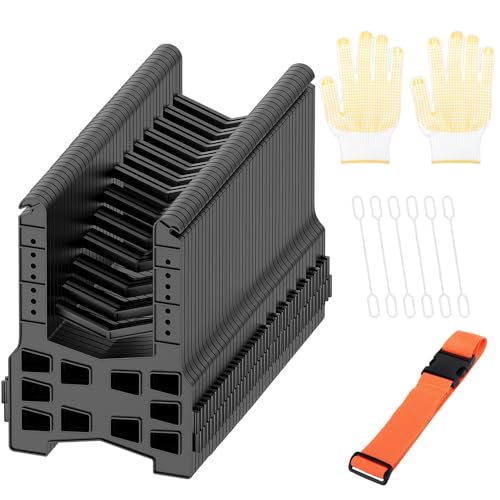 RV Sewer Hose Support 20 Feet, Adjustable Height, Accordion design for quick installation of camper sewer hose brackets, for All Travel Trailers, Campers and Motorhomes