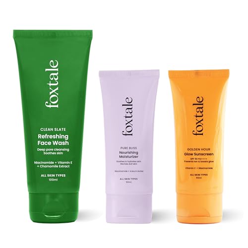 FoxTale Skincare Starter Kit, Skincare Beginners, Moisturized And...