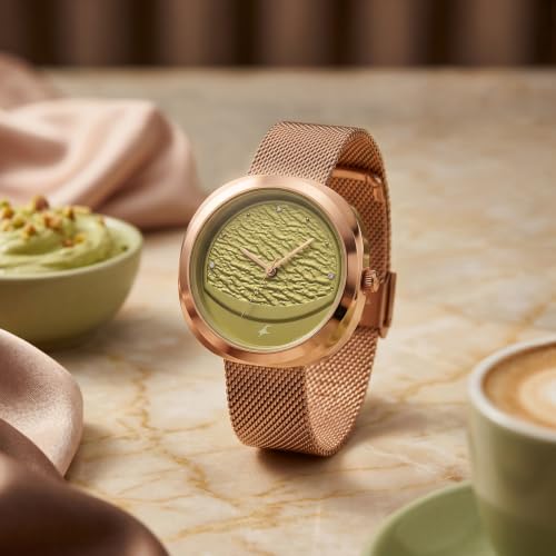 Image of Fastrack Gelato Quartz Analog Mesh Strap Watch for Girls