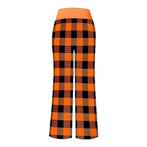 Halloween Pajama Pants for Women Loose Fit Wide Leg Trouser Pants Casual Elastic Waist Drawstring Palazzo Pants3