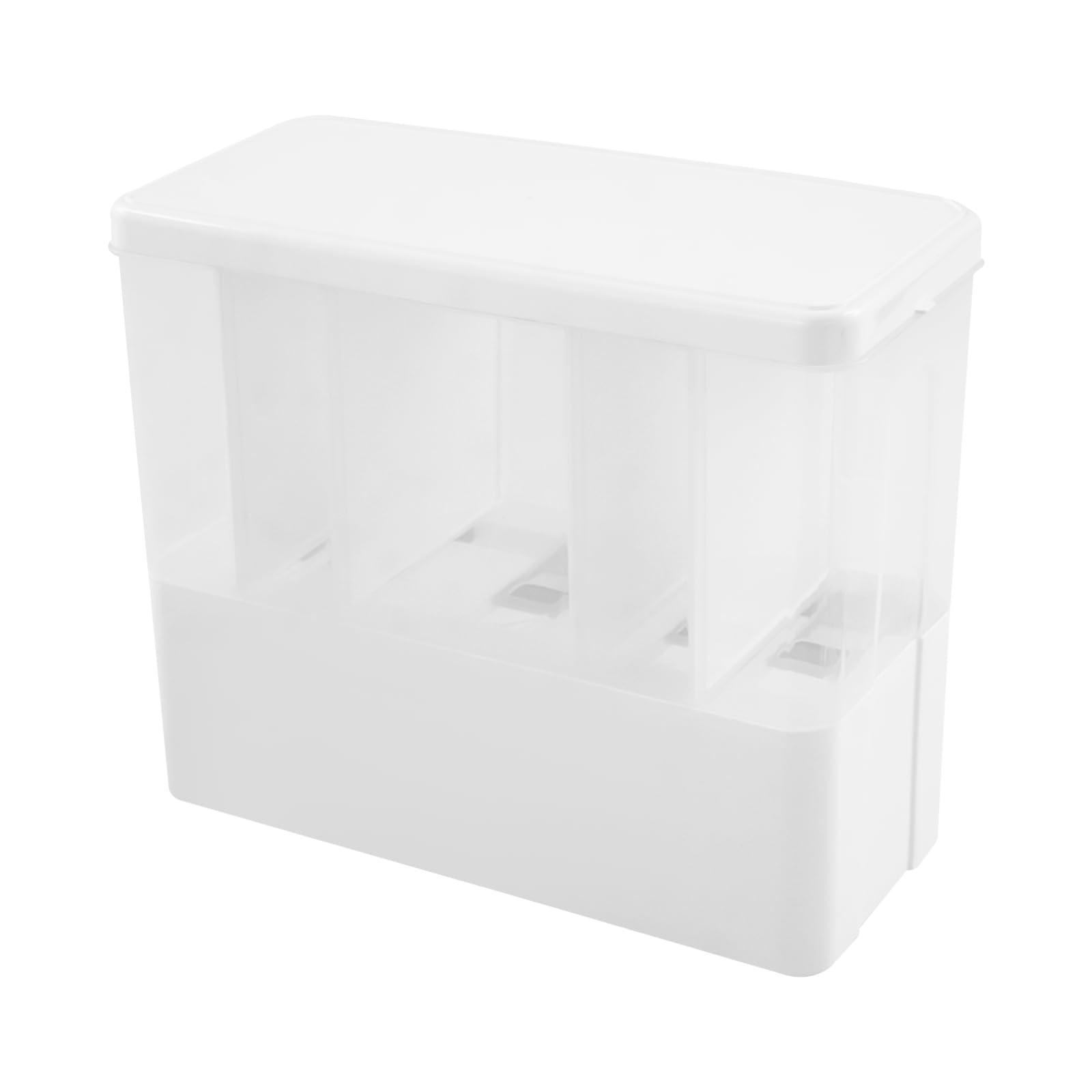 Contenedor de arroz con 5 compartimentos, PP y PC, dispensador de cereales, capacidad de carga total de 15 kg, dispensador de cereales con taza para cocinas, comedores y encimeras