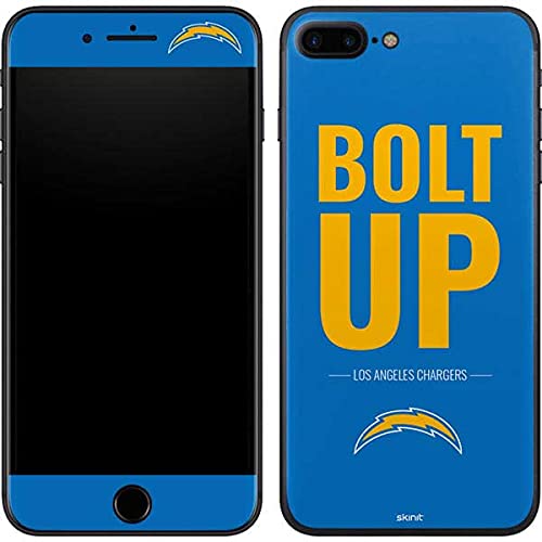 Skinit Decal Phone Skin Compatible with iPhone 8 Plus - Officially Licensed NFL Los Angeles Chargers Team Motto Design