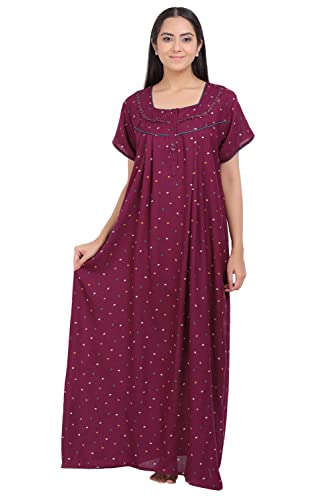Image of Women's Alpine Mix Print Maxi Nightgown