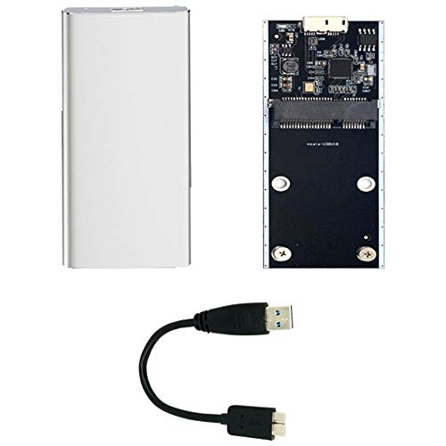 Jacobsparts Emub3-C Slim External Msata Ssd To Usb 3.0 Superspeed Converter Adapter Enclosure Case #TOP2