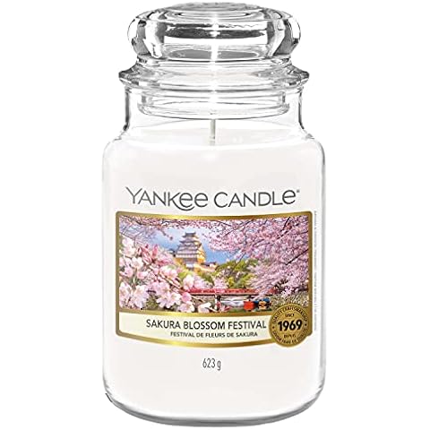 Yankee Candle Scented Candle | Sakura Blossom Festival Large Jar Candle | Sakura Blossom Festival Collection | Burn Time: Up to 150 Hours | Great for Gifting Cover