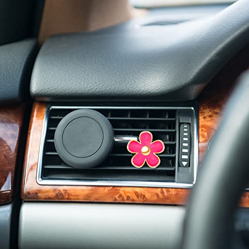 Image of Frienda 6 Pcs Daisy Flower Air Vent Clip Accessories Air Conditioning Outlet Clip Car Air Freshener Dashboard Accessories Charm Car Inter Decor(2.5 cm, 3 cm, 3.3 cm,Red)
