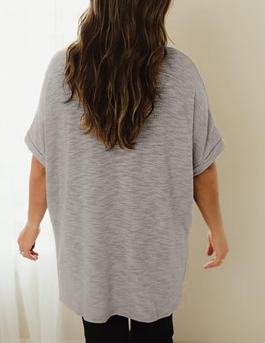 Image of Yekaty Lightweight Cardigans for Women Casual Summer Short Sleeve Cardigan Open Front Beach Coverups 2026