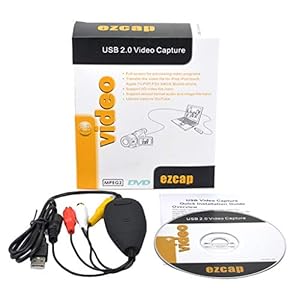 kdjsic Ezcap172 USB Video Grabber Capture Converter Adapter VHS Videorecorder DVD-camcorder voor Windows 10