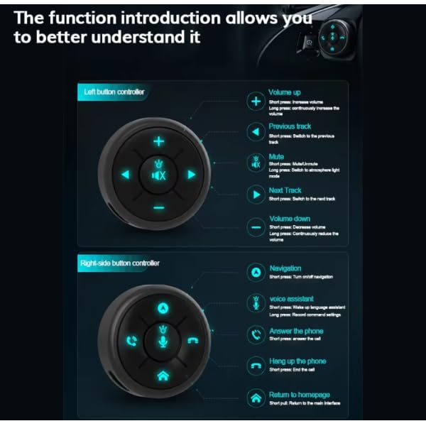 Controles de audio en el volante para solucionar la distracción con el navegador 2