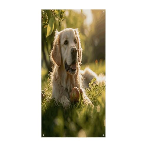 Bannière de porte anti-monotonie grand format motif chien