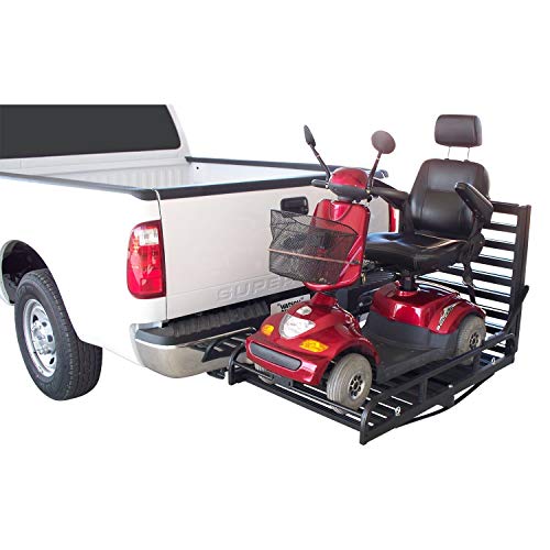 Great Day Mighty-Lite Scooter Carrier - Truck Hitch Receiver Scooter Carrier w/ramp - 7in ML500SC