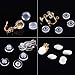 Anpatio 100 Pieces 4 Size Earring Pads Silicone Comfort Earring Cushions fit Clip on Earrings Screw Back Earring Hinge Earring Paddle Back Earrings, Clear