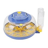 Oreilet 18 Eier Inkubator, Inkubatoren Zum Schlüpfen von Eiern mit Automatischer Ei -Dreh- und Feuchtigkeitskontrolle, Inkubator für Hühnerente Entengans Wachtelpapagei Farm Home (EU-Stecker)