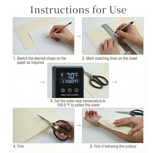 Image of 1 Pcs Splinting Thermoplastic Material Sheet 1 /8 inch x 18 inch x 24 inchLarge Beige Splinting Material 1% Perforated Single Sheet for Experienced Splinters Brace Novice Foot Finger Wrist Elbow