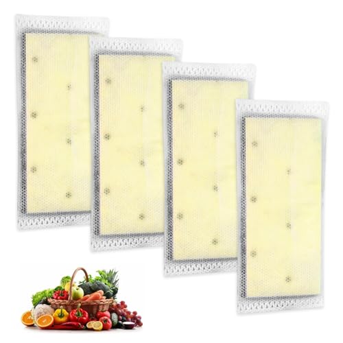 Image of 4 Pack Refrigerator Air Filter Compatible with Frigidaire PureAir PK-2 | Produce Keeper Plus FRPAPK2RF, Compatible with GRMC2273BF, GRMC2273BD, GRMG2272BF, Antioxidant Replacement Filter Cartridge