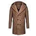 waotier Abrigos para Hombre Chaquetas de Punto de Invierno Color sólido chaquetón...