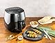 ZWILLING Air Fryer / Heißluftfritteuse, 4 L, 6 Programme, 1.400 Watt, Frittieren, Garen und Backen ohne Fett, inkl. Rezeptbuch, Schwarz