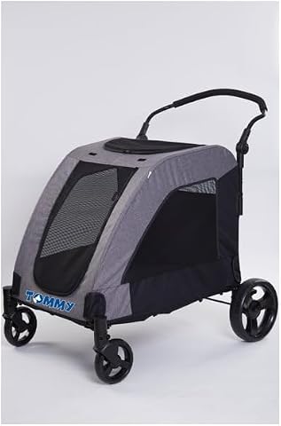 Tommy Evcil Hayvan Arabası Gri 97 * 84 * 119cm Max 60kg