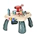 Zuoye Animal Paradise Kids mesa de juego con luz colorida batería juguete de desarrollo temprano de los niños