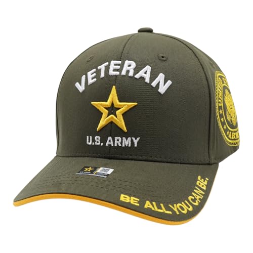 Image of US Army Veteran Hat for Men - Officially Licensed Military Baseball Cap, for Veterans