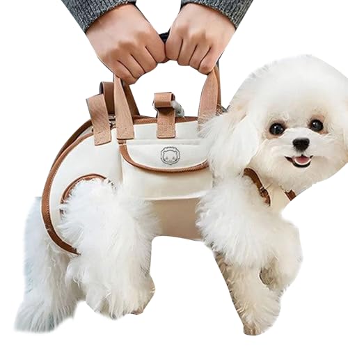 Jukeoiu En para Perros - Portaperros Pequeño con Bolsillo - Mochila Tote Ajustable Transpirable para Gatos Transporte Coche Bicicleta Caminata Viaje