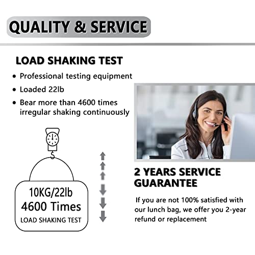 Zvosoo Insulated Lunch Bags For Women And Men, Reusable Kids Lunch Bags, Waterproof Lunch Bag,Multi-Pocket Lunch Bags For Work, Office, Picnic, Outdoor(Military Green) #TOP4