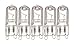 Anyray A1718Y 40W 120-volt Halogen G9 Base Bulb, 5-Pack