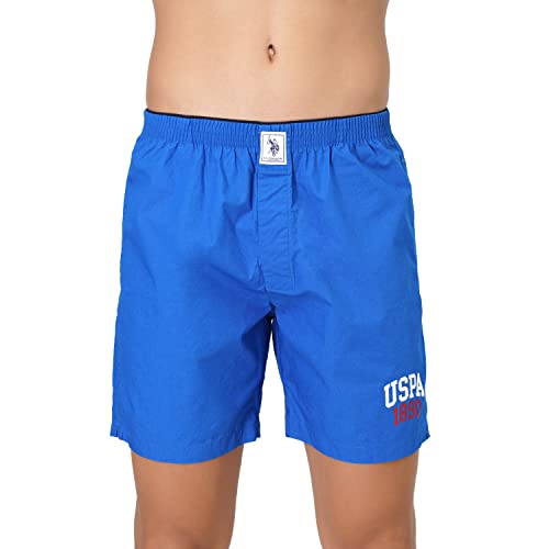 Image of U.S. POLO ASSN. Mens Solid Cotton Mid Rise Boxers - Pack of 1