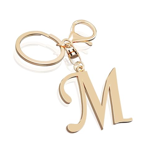 Suweibuke Cute Stainless Steel Gold Initial Letter...