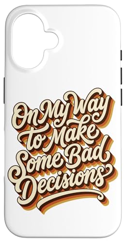 ���B���e�[�W 70�N�� �ʔ��� On My Way To Make Bad Decisions �r�[�` �X�}�z�P�[�X iPhone 16 �p