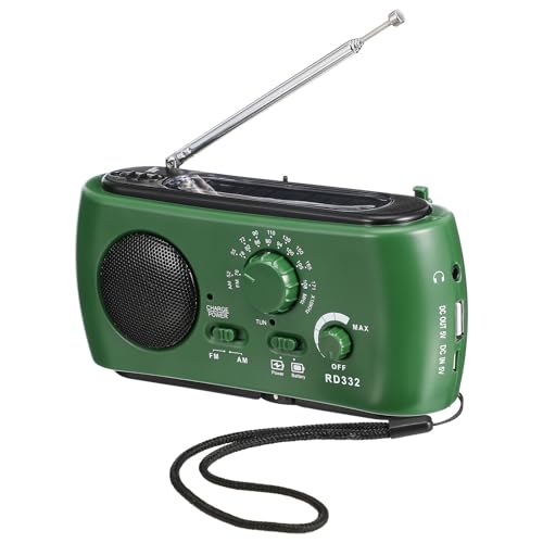 Radio d'urgence portable avec lampe torche LED et prise écouteurs pour la survie