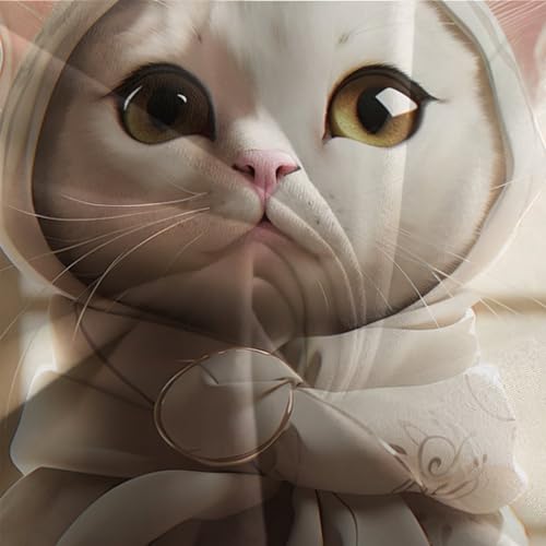Parure de lit chat américain 3 pièces en microfibre supérieure avec taies zippées