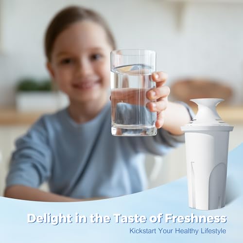Water Filter Replacement Compatible with Brita Water Pitchers and Dispensers, by DESENRUIS for Classic 35557, OB03, Mavea 107007, Reduce Chlorine and Bad Taste, BPA free, Pack of 6 by DESENRUIS - Used condition - Image 6